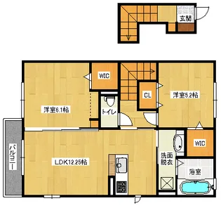 クレール【2階】の間取り