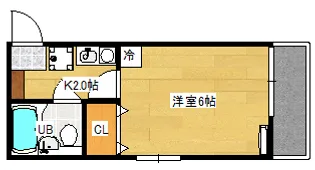 Kハウス【301号室】の間取り