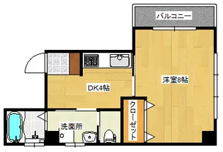SK羽衣【4階】の間取り