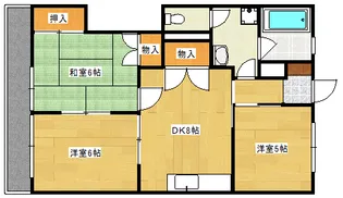 高須ニイムラハイツ【3階】の間取り