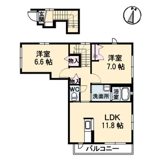 グランメール【2階】の間取り