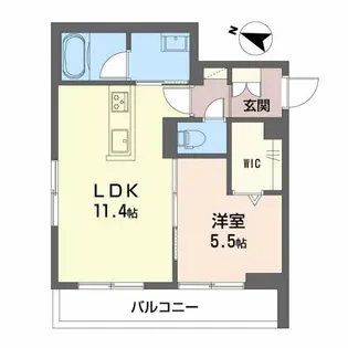 シャーメゾンアリビオ【2階】の間取り