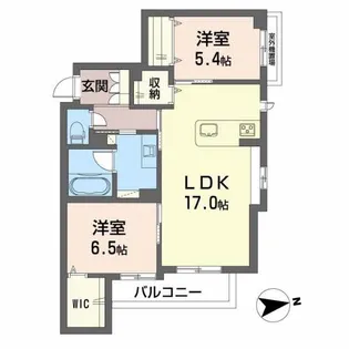 セメルヴェイユ【2階】の間取り