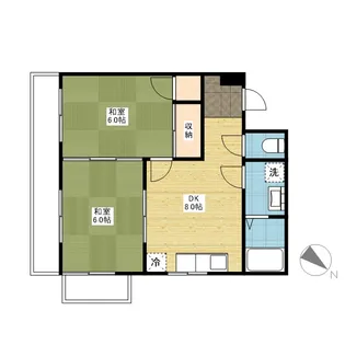 中居ビル【2階】の間取り