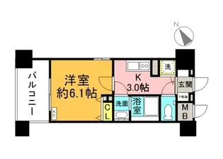 ジェイシティミライエ大手町【12階】の間取り