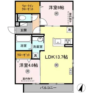 D-room尾長東【3階】の間取り