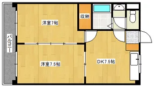 リマーカーブル己斐【104号室】の間取り