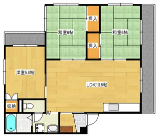 Casa&N古江西町【2階】の間取り