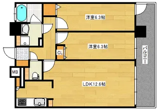 BANKARAPLACE【9階】の間取り