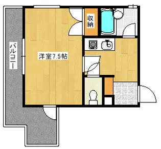 ロジュマン宇品【2階】の間取り