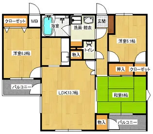 ステラカーサ【3階】の間取り