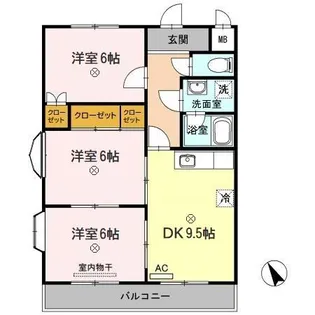アゼリア祇園【4階】の間取り