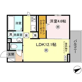 ピアドール今津2の間取り