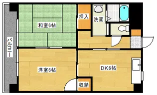 スタープラザ舟入【3階】の間取り