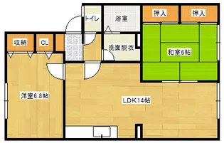 セジュール細馬【1階】の間取り