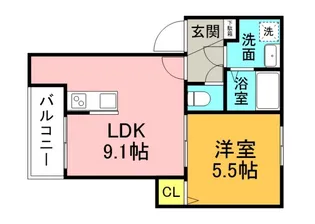 SPRINGAOSAKIの間取り