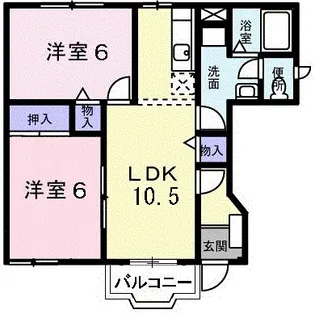 イーストヒルズ2の間取り