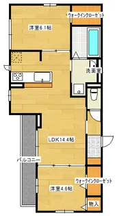 ボヌール庚午中の間取り