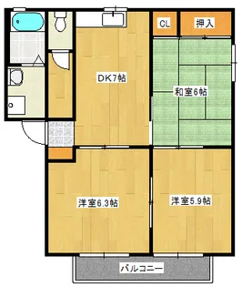 サンクレールの間取り