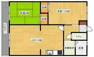 メゾン沖田【1階】の間取り