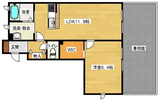 グランマスト伴B棟の間取り