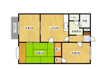第一クレセールB棟【1階】の間取り