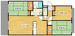 アネックス井口【4階】の間取り
