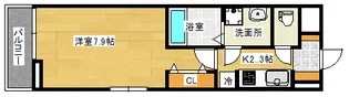 ロジェみゆき【2階】の間取り