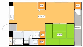 小川マンション【3階】の間取り