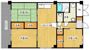 コーポアカシア【4階】の間取り