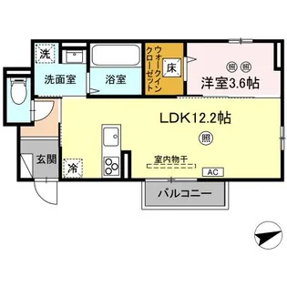 フェリーチェ亀山C棟の間取り