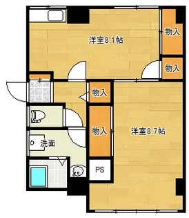 第3山下ビル【3階】の間取り