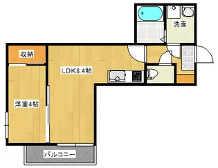 セブンプロート草津浜町【1階】の間取り
