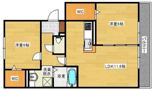ファイブスリー【3階】の間取り