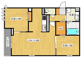サンハイム東雲1丁目【3階】の間取り