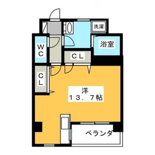 MARINEWEST【4階】の間取り