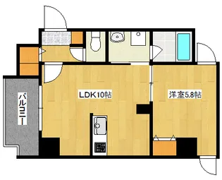 MARIOTERRACE平野町【6階】の間取り