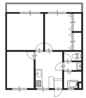 フォレストサイド戸坂【2階】の間取り