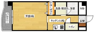 カーサデナカスジ【3階】の間取り