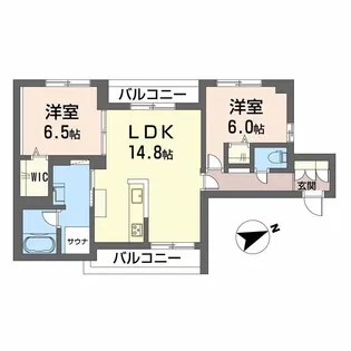 ロイヤルグラン【301号室】の間取り