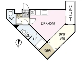 MOVE庚午北壱番館【1階】の間取り