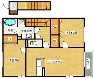 ウイングSHIGENO1【2階】の間取り