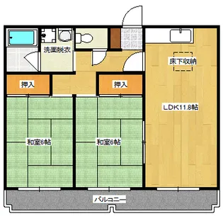 第2しづマンション【1階】の間取り
