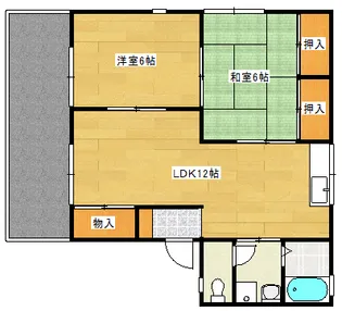 セジュール原A棟【1階】の間取り