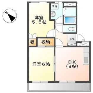 メゾンエスポワールアラタニ【1階】の間取り