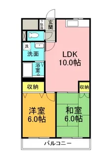 アンフォーラ宮脇【1階】の間取り