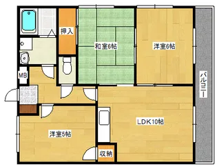 アップス安東6の間取り