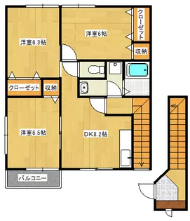 タウニーヒルズの間取り