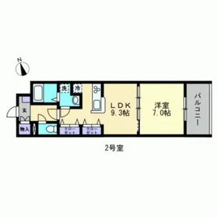 MTERRAZA吉島東【1102号室】の間取り