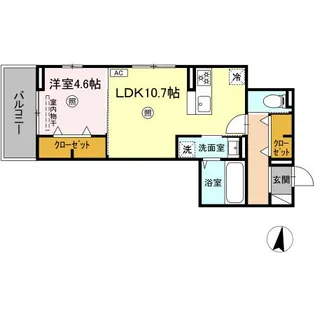 D-ROOM高須2丁目A棟【2階】の間取り